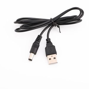 USB ao cabo de carregamento de potência DC 5V 5.5 * 2.1mm 3,5 * 1.35mm porta conector de alimentação de alimentação cabo de alimentação conector cabo cabo cabo para mp3 / mp4 / lâmpada / alto-falante etc