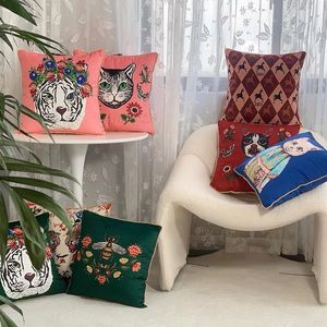 Luxury designer classic high quality printing pillow case cushion cover size 45*45cm Home Textiles for home indoor Decorative Pillowcase Festive gift