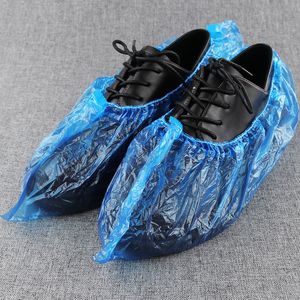 Disposable Waterproof Indoor Elastic Plastic Shoe Boot Covers Not Easy to Break Shoes Cover