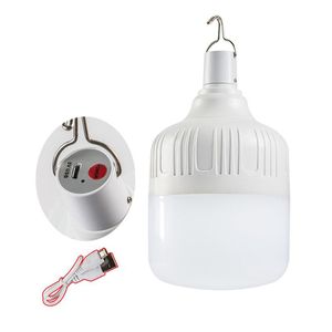 Nödlampor LED -campingljus USB -uppladdningsbar 20W 30W 40W 50W Portable Lamp 2 -lägen glödlampa för BBQ -vandring