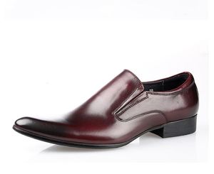 Erkekler inkkin Avrupa versiyonu elbise ayakkabıları gerçek deri slip-on basit ışık deri düşük üst nefes alabilen sivri ayak parmakları yüksek kaliteli artı boyut
