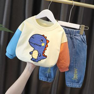32 Styles 0-4 Years Old Kids Baby Sets 2pcs Long Sleeve Pullover Sweatshirt+Pants New Spring Autumn Boutique Boys Girls Outfits H0909