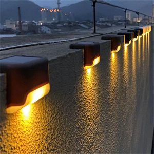 Solar Lamps Garden Lights Deck IP65 Waterproof Outdoor Patio Steps Fence For Step Stairs Pathway Walkway DHL