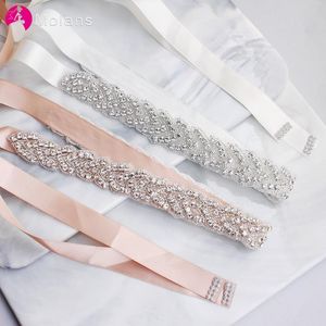 Faixas de casamento Molans 2021 Strass Cinto de noiva Vestido de diamante Faixa de cristal Cintos de dama de honra Acessórios