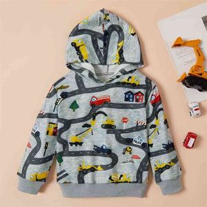 Baby / Toddler Car Long-sleeve Hooded Pullover 210528