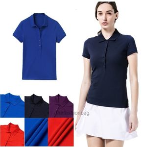 Primavera Autunno estate Casual Polo WomenT shirt Manica Slim Nero Rosso Donna Top Lady Camicie femminili