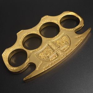 wholesale Golden Fist Constweponne Finger Tiger Martial Arts Hand Buckle Four Ring 92TN