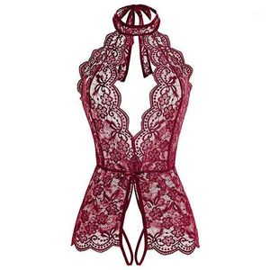 Women Sexy Lingerie Sleepwear Nightwear Body Stocking Lace Teddy Dress Babydoll Underwear Sleevless Porno Costumes Bras Sets