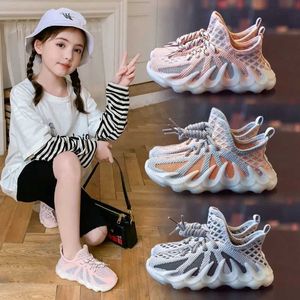 Children's Sports Shoes Fashion 2021 New Style Mesh Breathable Boys Tide Brand Kids Baby X0703