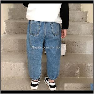 Abbigliamento per bambini Bambino, Bambini Maternità Drop Delivery 2021 Primavera Autunno Bambini Casual All-Fiammifero Pantaloni in denim Ragazzi Ragazze 2 Colori Moda Jeans