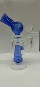 6.6 inch glass hookah with bowl female joint tapping oil drilling rig