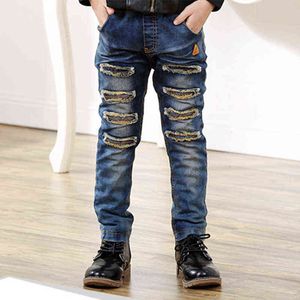 New Winter boys jeans Children Denim Thick Warm Pants Casual Kids Plus Cashmere Jeans Boy Trousers for 4-12 y G1220