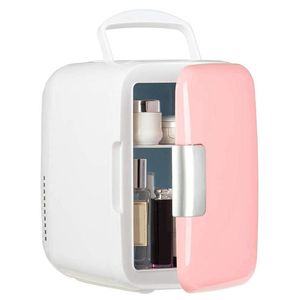 Mugs 4L Mini Fridge Portable Cooler And Warmer Car Refrigerator For Skincare Milk Foods Bedroom Travel
