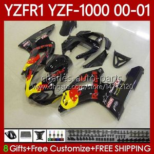 YAMAHA YZF-1000 YZF R 1 1000 CC YZF-R1 00-03 ÇOCUKLARI 83NO.27 YZF R1 1000CC YZFR1 Sarı Red 00 01 02 03 YZF1000 2000 2001 2002 2003 OEM PERSASYONLARI KİTİ