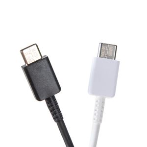 1M 3FT USB Tipo-C para Tipo Cabines de Cabos Fast para Samsung Galaxy S10 Nota 10 Plus Suporte PD Cordas de Carga Rápida Fio