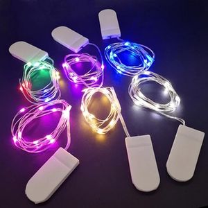 Strings LED Fairy Lights 2M 3M 5M String Button Battery Operated Garland Light For Xmas Wedding Party Decoration