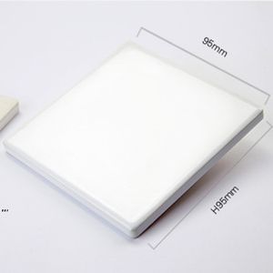 3 Styles Sublimation Blank Ceramic Coaster Drinkware Tool White Car Coasters Heat Transfer Printing Custom Cup ZZB8400