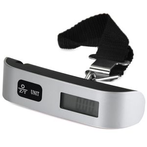 50kg Capacity Mini Digital Luggage Scale Hand Held LCD Electronic Scale Electronic Hanging Scale Thermometer Weighing Device 35pc