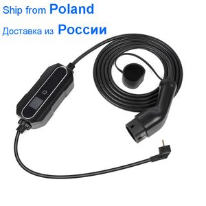 Typ 2 EV Ładowanie Box Battery Kabel Szybka Ładowarka 6A 16A Schuko Plug Car pojazdu elektrycznego EVSE 2.2 / 3.6KW Strona główna