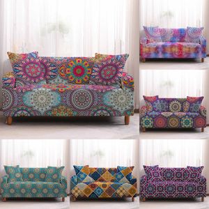 Bohemia Slipcovers Sofa Cover Mandala Pattern covers Towel Living Room Furniture Protective Armchair Couches 210723