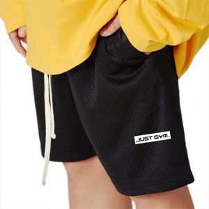 Shorts de fitness de verão homens moda casual praia shorts rodando ginásio corredores hip hop streetwear Mens Meh Braders Shorts 210421