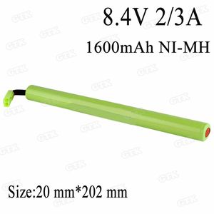 2PCS 8.4V 1600MAH 2/3A NI-MHバッテリーパックと電動工具プール用ミニタミヤコネクタロボットエアソフトガン