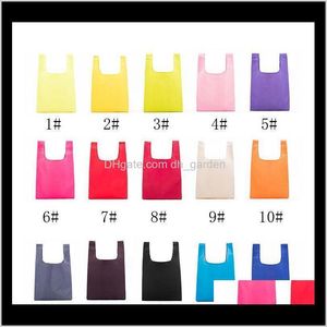 Foldable Oxford Reusable Grocery Storage Bag Eco Friendly Shopping Tote Bags 19 Colors W35H55Cm Dh0325 Oex Swelu