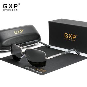 GXP Brand Pilot Style Frame Sunglasses HD Polarized UV400 Lente Specchio Uccello maschile Occhiali da sole Donne per uomo
