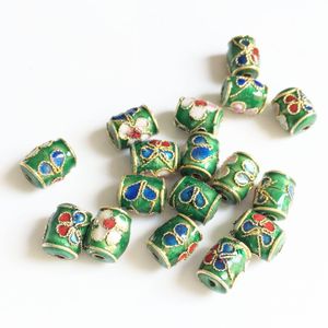 30 pcs cloisonne filigrana esmalte colorido retângulo solto bead handwork diy jóias fazendo acessórios fornecedor colar bracelete brincos atacado