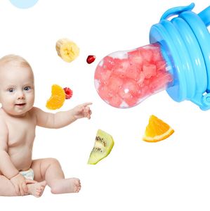 4 Colors Infant Baby Teether Nipple Fruit Food Dinnerware Silicone Teethers Safety Kids Feeding Feeder Bite