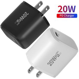 20W PD type c 2Ports Fast Quick Charger EU US Uk Wall Chargers For IPhone 11 12 13 Pro max Samsung S20 S21 htc