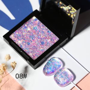 Erstaunlicher 36-Farben-Nagelgel-Nagellack, 5 g, mit Laser-Glitzer-Pailletten, LED-UV-Lack, 36 Gelfarben, feste Pailletten