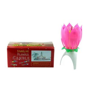 Candles Home Decor Garden Lotus Singing Birthday Party Flash Flower Music Candle Cake Aessories Holiday Supplies Drop Delivery 2021 Ma4B3