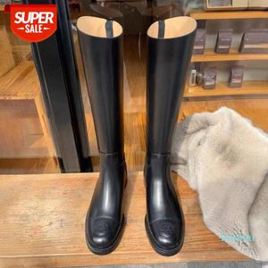 mom studiolee small fragrant wind camellia boots female but knee stretch back zipper knight