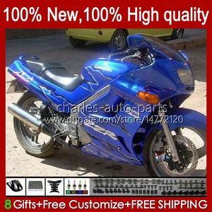 Kawasaki Ninja Parlak Mavi ZZR-250 Vücut 54HC.175 ZZR 250 CC 1990 1991 1992 1999 ZZR250 90 91 92 93 94 95 96 97 91 93 94 95 96 97 99 94 96