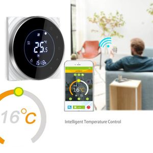 Smart Home Control Tuya WiFi Termostat Vatten Elektrisk Golvvärme Gaspanna Temperaturregulator Kompatibel med Alexa Google
