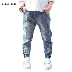 Teen Boys Jeans 2021 Autumn Spring For Pants Fashion Children Clothing Denim Trousers Kids 4 6 8 10 12 13 Years