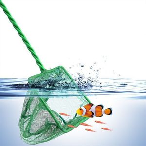 Aquarium Fish Nets 1Pc Useful Portable Long Handle Square Aquarium Fish Tank Fishing Net Landing Net for Fish 1092 Z2