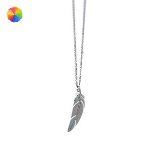 Pendant Necklaces Bohemia Elegant Feather Fine Jewelry For Women Clavicle Chain