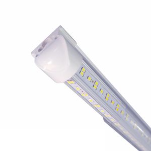 USALGHT AC85-265V 25 sztuk, LED w kształcie litery V Tube 2ft 3ft 4ft 5ft 6ft 8ft Chłodnica Drzwi T8 Zintegrowane LED Rurki 4 boki Lampy Lights Maszyny W USA