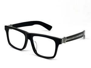 新しいヴィンテージ眼鏡スクエアフレームデザイン CHR メガネ処方スチームパンクスタイル男性透明レンズクリア保護眼鏡