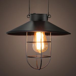 Solar Lamps Lamp Outdoor Garden Lights Vintage Lantern Iron Hanging Light Waterproof Wall Decor