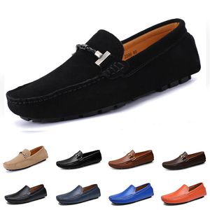 Wholesale brown loafers shoes for sale - Group buy men casual shoes loafers Espadrilles easy triple black white brown Dark Grey Champagne Beige Army Green Mahogany mens sneakers outdoor jogging walking color