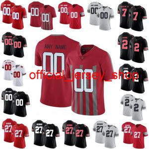 NCAA Ohio State Buckeyes Jerseys Justin Fields Jersey Chase Haskins Jr. Archie Griffin Eddie George Koszulki piłkarskie Customed