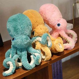 Octopus Plüsch Peluches Grandes süße Simulation Animal Crossing Spielzeug gefüllt gefüllte S Anhänger Cartoon Home Dekoration 210728
