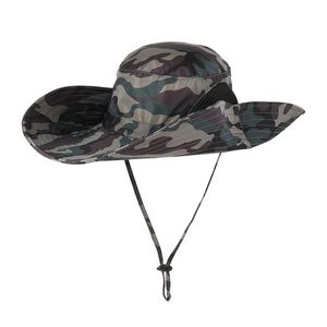 Snabbt torrt taktisk snikskyttar lättviktig mössa armé män kvinnor hink hattar med haka sträng utomhus