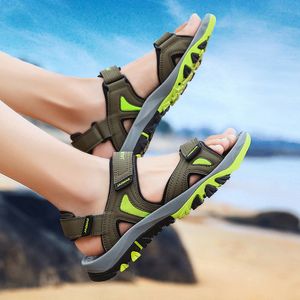 Top Quality Mens Kvinnor Tränare Sport Stor Storlek Gränsöverskridande Sandaler Sommar Strand Skor Casual Sandal Tofflor Ungdom Trendig Andningsbar Mode Skokod: 23-8816-1