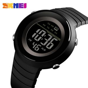 Skmei Sport Digital Watch Fashion Simple Design Men Watch 5bar Waterproof Light Display Alarm Clock Watches Montre Homme 1497 Q0524