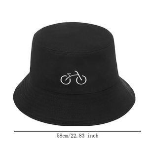 Fashion Men Women Universal Bucket Hat Bike Embroidered Sunscreen Sun Protection Outdoor Basin Cap Fisherman s Petten p2 Wide Brim Hats