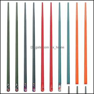 Flatware Kitchen, Dining Bar Home & Gardenpairs Japanese Style Chopsticks Set Reusable Fiberglass Safe Color Chop Sticks With Non-Slip Desig